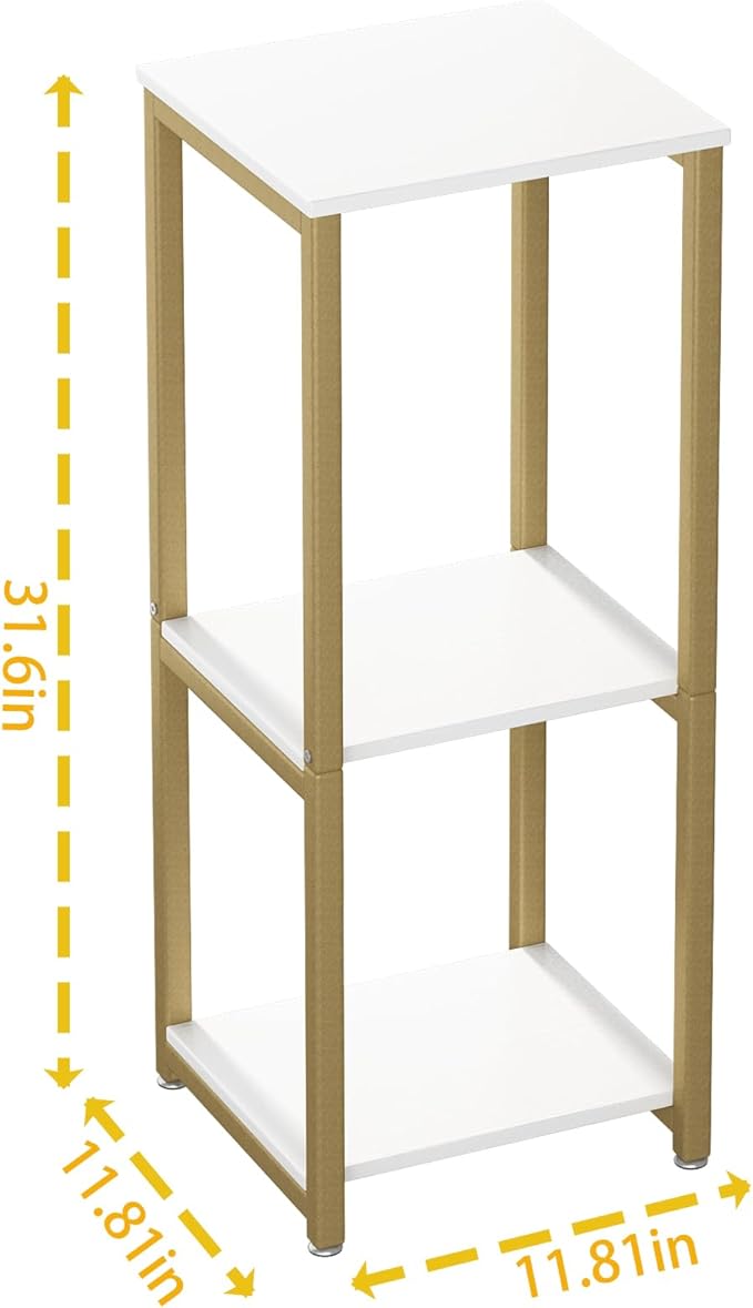 Plant Stand Indoor Corner Tall 3 Tier Metal Modern Flower Storage Plant Shelf Holder for Living Room Balcony Garden,Gold (3 Tier-Gold)