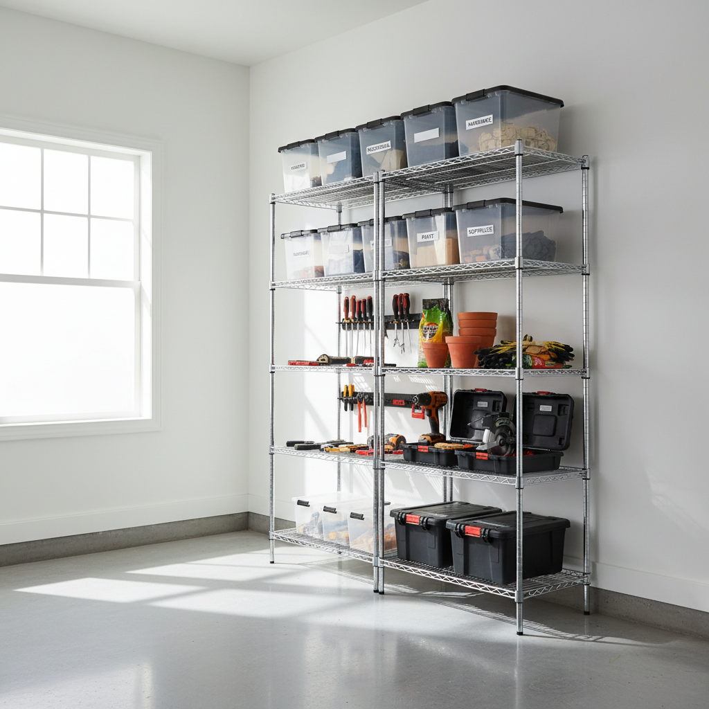 From Cluttered Chaos to Organized Space: A Step-by-Step Heavy Duty Wire Shelving Unit Guide for Garage and Kitchen Storage