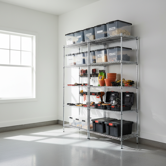 From Cluttered Chaos to Organized Space: A Step-by-Step Heavy Duty Wire Shelving Unit Guide for Garage and Kitchen Storage