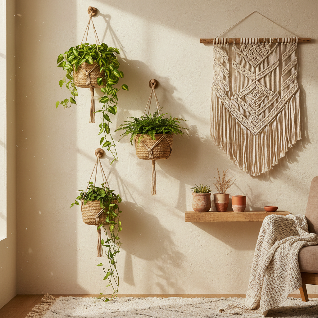 Why Your Boho Jute Rope Hanging Plant Basket Falls Flat on the Wall — and How to Fix It Without Redecorating