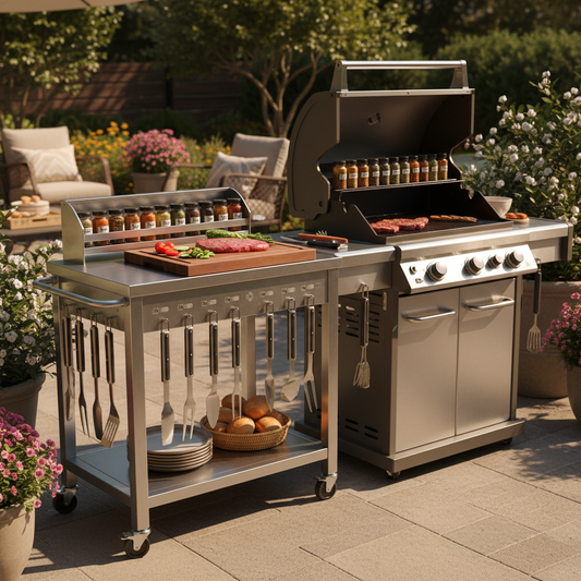 Outdoor BBQ Grill Cart Prep Station 101: Everything Backyard Cooks Should Know Before Their First Purchase