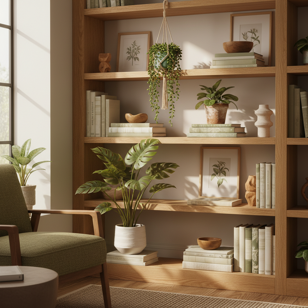 Faux Indoor Potted Plants on Shelves: A Room-by-Room Guide to Styling Greenery That Always Looks Alive