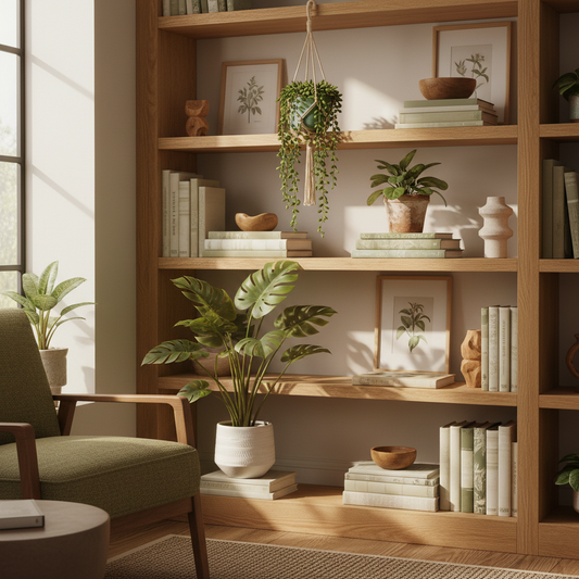 Faux Indoor Potted Plants on Shelves: A Room-by-Room Guide to Styling Greenery That Always Looks Alive