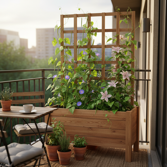 Firwood Raised Planter Box with Trellis for Balcony Gardeners: What Actually Works in Small Outdoor Spaces