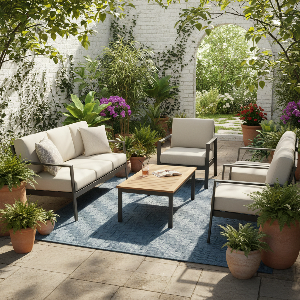 From Bare Concrete to Beautiful Outdoor Living: A Step-by-Step Reversible Plastic Straw Rug Guide for Patio Owners