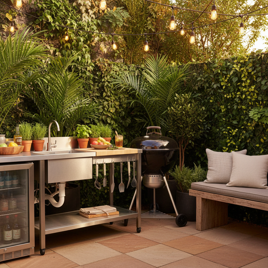 Small Space, Big Impact: How to Set Up an Outdoor Kitchen Island BBQ Prep Station in a Compact Backyard