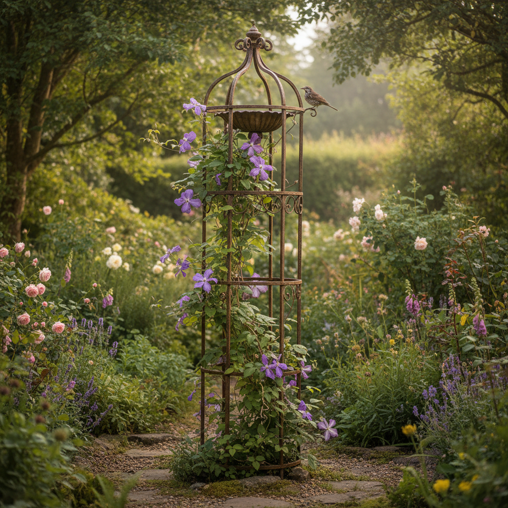 How to Style Your Garden: The Bird Bath Trellis Climbing Plant Routine You Repeat Each Season to Keep Your Outdoor Space Thriving