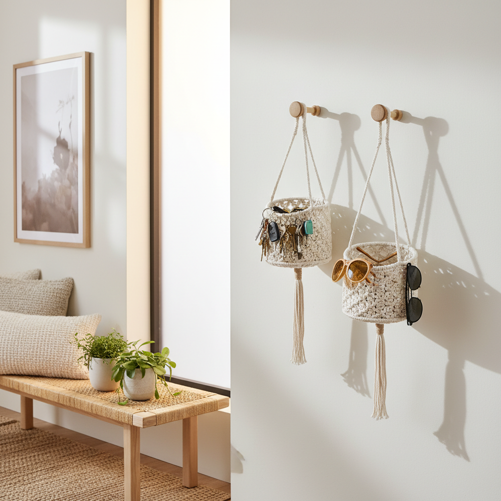 Rope Hanging Basket Wall Decor Bought in Spring, Tested in Summer: The Clutter Creep Nobody Plans For