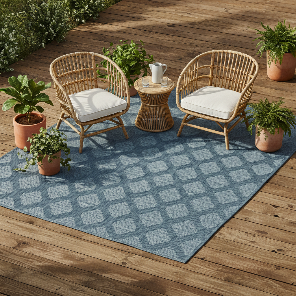 Small Space, Big Comfort: How to Use a Reversible Outdoor Rug Across Your Patio, Deck, and Camping Setup