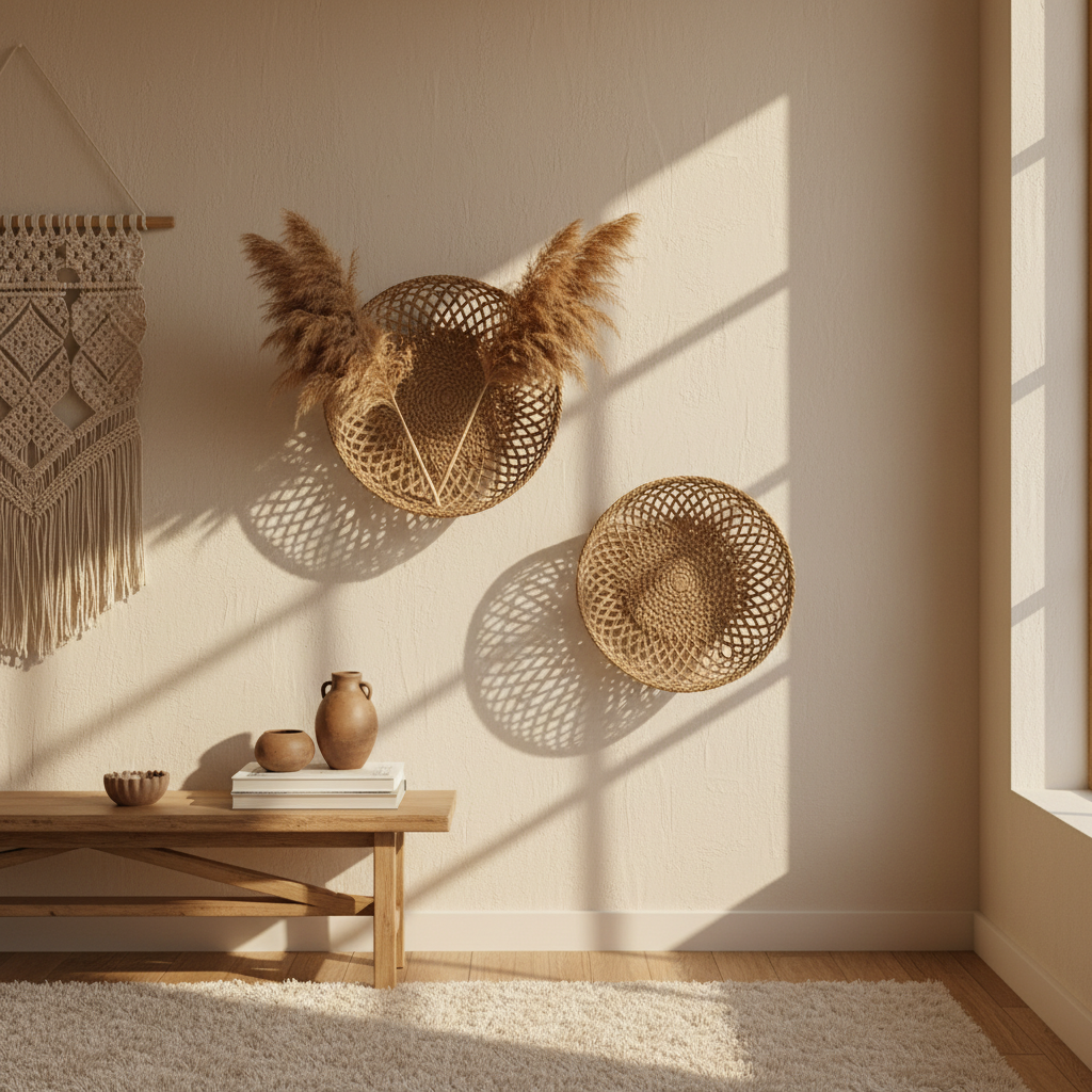 Jute Hanging Basket Boho Wall Decor Bought in Spring, Tested in Summer: The Humidity Warp Nobody Plans For