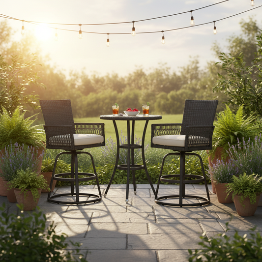 Outdoor Bar Height Patio Bistro Furniture Set on a Tight Budget: Alfresco Entertaining You Can Achieve Without Spending a Fortune