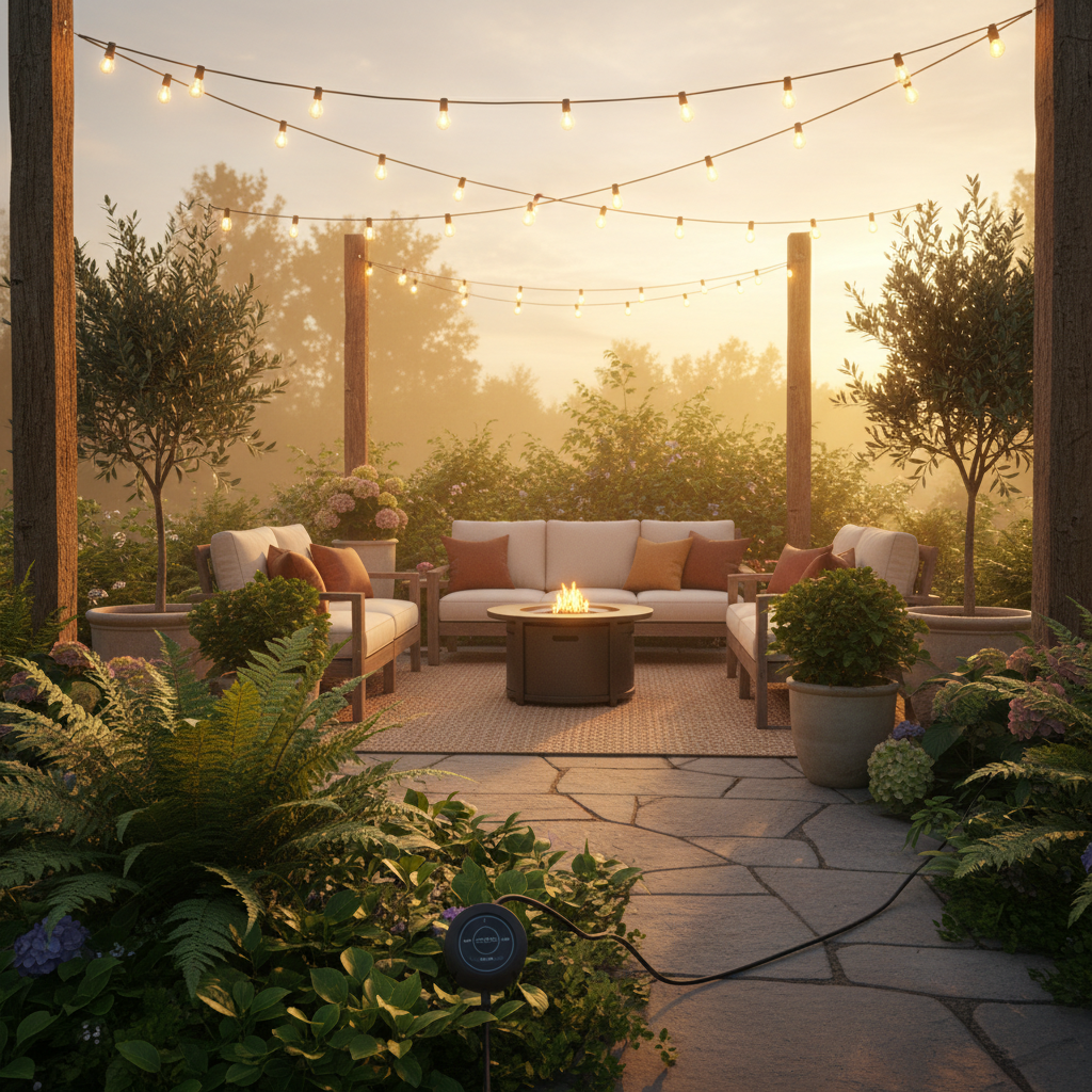 How to Automate Your Patio String Lights: The Outdoor Power Outlet Timer Routine You Repeat Nightly to Protect Ambiance and Cut Energy Waste