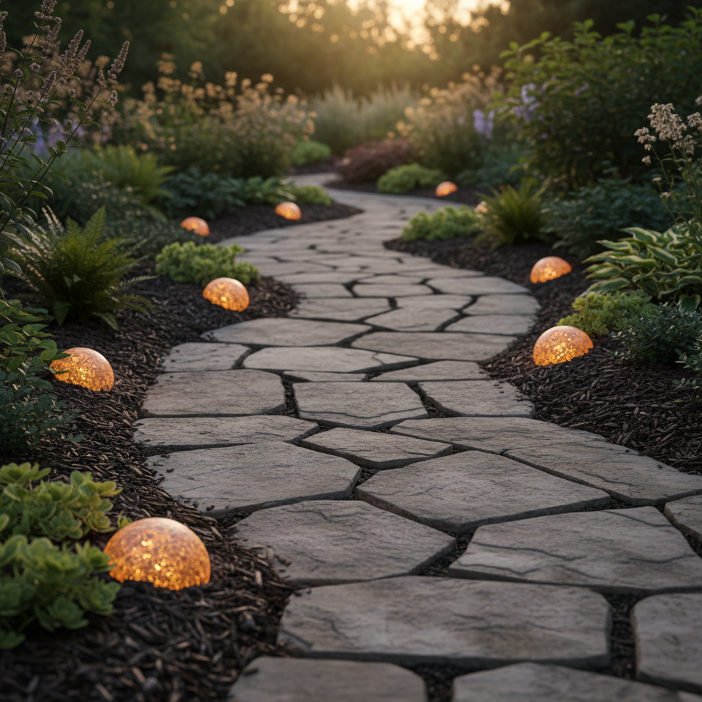 Small Space, Big Glow: How to Use Solar Rock Lights Along Your Garden Pathway Walkway