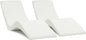 Aqua Outdoors Pool Chaise Lounge Chairs for Ledge & Shelf, Water-Weighted Pool Lounger for Depths Up to 9”, No Screw Plugs & Tools Needed, Classic White Ledge Lounger, Set of 2