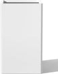 Galvanized Steel Metal Planter, 28 Inch White Square Outdoor Planters with Removable Insert Shelf and Drain Holes, Heavy Duty Flower Pot Modern Commercial Residential for Trees Patio Deck Yard Garden