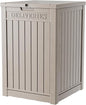 DRATO 48 Gallon Package Delivery Box, Large Lockable Storage Box, Double-Wall Resin Outdoor Package Delivery and Waterproof Deck Box for Porch, Patios（ Grey，48 Gallon）