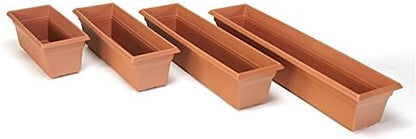 Novelty 16195, Terracotta, Countryside Flower Box Planter, 18-Inch