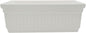 The HC Companies Venetian Window Planter Box w/Drain Plug - Long Planter Box for Windowsills, Balconies & More - Plastic Large Rectangular Outdoor Planters for Herbs & Flowers (24" White, Pack of 1)