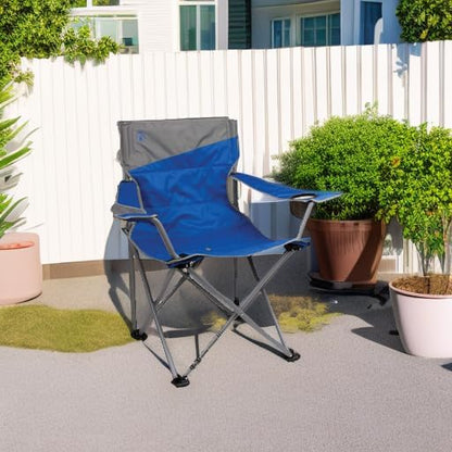 Coleman Big-N-Tall Camping Chair with Cup Holder & Side Pocket, Water-Resistant XL Outdoor Seat Supports up to 600 lbs, Great for Camping, Tailgating, Firepits, Patio, & More