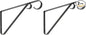 National Hardware N274-563 V2653 Plant Bracket in Black,9 Inch (Pack of 2)