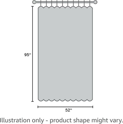 NICETOWN Blackout Curtain Panel - Home Decoration Light Blocking Room Darkening Drape/Drapery for Nursery Room, Ring Top, Navy, 52 inches Wide by 95 inches Long, 1 PC