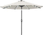 ABCCANOPY 10FT Durable Solar Led Patio Umbrellas with 32LED Lights (Light Beige)