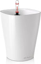 Lechuza 14900 Deltini Self-Watering Planter for Indoor and Outdoor Use, 6" x 6" x 7", White