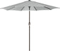 Blissun 9' Outdoor Patio Umbrella, Outdoor Table Umbrella, Yard Umbrella, Market Umbrella with 8 Sturdy Ribs, Push Button Tilt and Crank