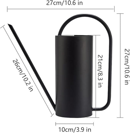 Watering Can for Indoor Plants, 50 oz/1.5L Stainless Steel Watering Can Pot with Long Spout, Garden Watering Cans with Comfortable Handle for Indoor House Plants Bonsai Flower Decorative
