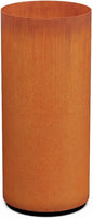 Plantercraft Large Round Planters for Outdoor Plants | 36x16 Inch Tall Corten Steel Planter | Extra Large Outdoor Planters for Entryway, Patio & Deck | Weathering Metal Planter