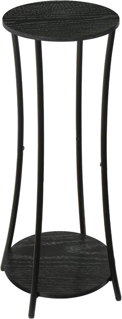 YINMIT Plant Stand Indoor,Round Potted Holder Rack,Flower Pot Stand Shelf,Round Supports Rack,Corner Plant Shelf for Balcony Garden Patio Living Room,Black