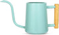 Watering Can Indoor Plants, 35 oz/1000 ml Metal Stainless Steel Watering Can Pot with Long Spout for Indoor House Plants Bonsai Outdoor Garden Flower Decorative (Green