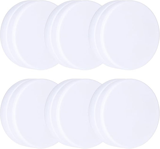 3LB Heavy Duty Outdoor Curtain Weights, Strong Magnetic Gazebo Curtain Weights, Rubber Covered Waterproof Drapery Weight, Prevent Curtain Liner from Blowing Around, White, 6 Pairs