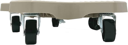 Bosmere 14" Plant Caddie - Heavy-Duty Rolling Plant Stand with Locking Wheels, 500 lb Capacity – Durable Plant Caddy for Indoor/Outdoor Use, Light Gray