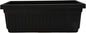 The HC Companies Venetian Window Planter Box w/Drain Plug - Long Planter Box for Windowsills, Balconies & More - Plastic Large Rectangular Outdoor Planters for Herbs & Flowers (24" Black, Pack of 1)