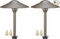Lumina Lighting® 3W Landscape Lighting 12V Landscape Lights Low Voltage Landscape Path Lights Warm White Waterproof Outdoor Replaceable G4 LED Bulb for Garden Pathway Lawn Yard (Bronze, 2-Pack)