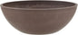 PSW Pot Collection M25C 10-inch Plastic/Stone/Wood Composite Low Bowl Planter – No Drainage Hole (Drillable), Shallow Indoor/Outer Pot for Succulents, Bonsai, Fairy Gardens, Herbs, Chocolate