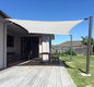 SUNNY GUARD Sun Shade Sail 8' x 10' Rectangle Grey-White UV Block Sunshade for Backyard Yard Deck Patio Garden Outdoor Activities and Facility(We Make Custom Size)