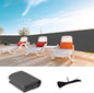 LOVE STORY Custom Size 3.3'x27' Dark Grey Balcony Privacy Screen,UV Block Privacy Fence Screen,90% Shield for Outdoor Pool Garden Apartment Railing