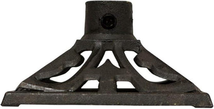 TIKI Cast Iron Torch Stand/Heavy-Duty Freestanding & Weather-Resistant_Torch Base for Patio, Garden, Deck & Backyard/Fits Torch Poles 0.75" to 1.25" – 9" x 9", Black (Pack of 4)