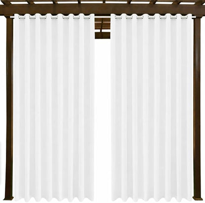 DIVA EN CAMINO DEC Outdoor Patio Curtain Waterproof Darkening Thermal Insulated Indoor Curtains for Bedroom, Porch, Living Room, Pergola, Cabana, W105 x L95, Set of 2 Panels