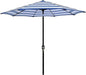 Blissun 9' Outdoor Patio Umbrella, Outdoor Table Umbrella, Yard Umbrella, Market Umbrella with 8 Sturdy Ribs, Push Button Tilt and Crank