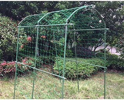 Pack of 2 Cucumber Tomato Trellis Netting, Heavy Duty Garden Netting for Climbing Plants Support, Pea, Grape, Bean, Fruit, Vegetables - 4" Mesh Size, 3Ft x 6Ft