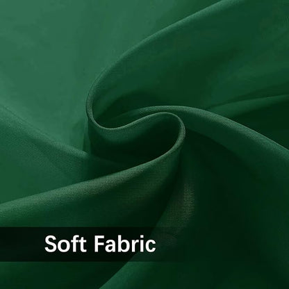 SpaceDresser Waterproof Outdoor Sheer Curtains for Patio - 4 Panels Rod Pocket Indoor Voile Sheer Curtain for Living Room,52W x 120L inch,Foliage Green