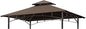 Eurmax USA High Performance Grill Gazebo Canopy Replacement Cover 5x8 (Brown)