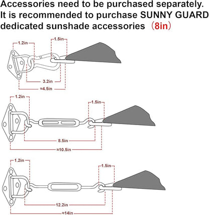 SUNNY GUARD Custom Size 16'x21' Rectangle Turquoise Blue UV Block Sunshade for Backyard Yard Deck Patio Garden Outdoor Activities and Facility(Customized)