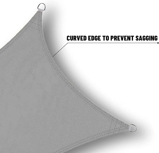 SUNNY GUARD Waterproof Sun Shade Sail 6' x 15' Charcoal Rectangle UV Block Sunshade for Backyard Yard Deck Patio Garden Outdoor Activities and Facility(Customized)