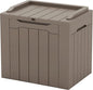 Patiowell 30 Gallon Resin Deck Box, Outdoor Storage Box for Patio Furniture, Deliveries, Pool Supplies,Waterproof and Lockable, Brown