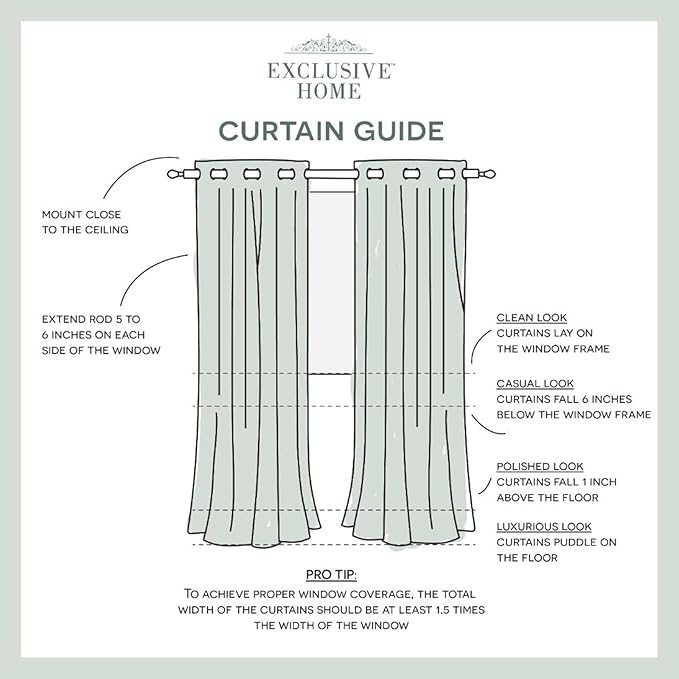 Exclusive Home Cabana Solid Indoor/Outdoor Light Filtering Hook-and-Loop Tab Top Curtain Panel Pair, 54"x132", Cloud Grey