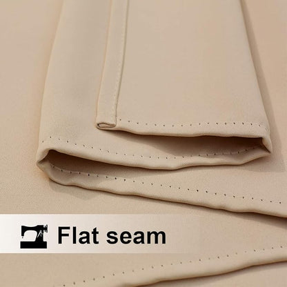 NICETOWN Outdoor Curtain Waterproof for Patio 95" Extra Long, Grommet Top Room Darkening Thermal Insulated 140" Extra Wide Protect You from Sun & Rain for Balcony/Porch, Biscotti Beige, 1 Panel